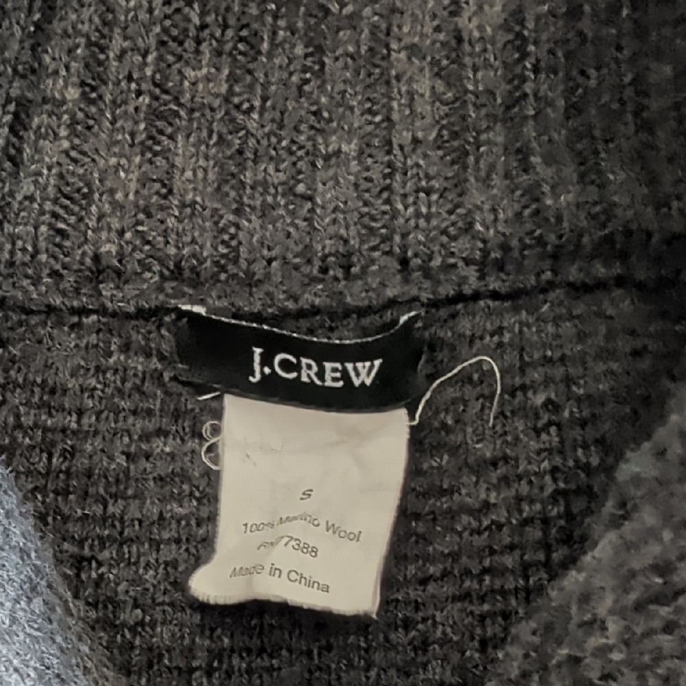J. Crew Dark Gray Wool Sweater - Picture 2 of 4